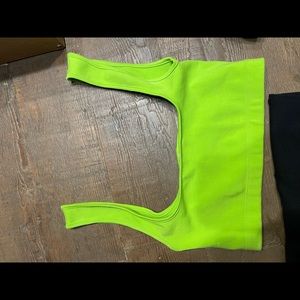 Zara neon green tank top / bralette top